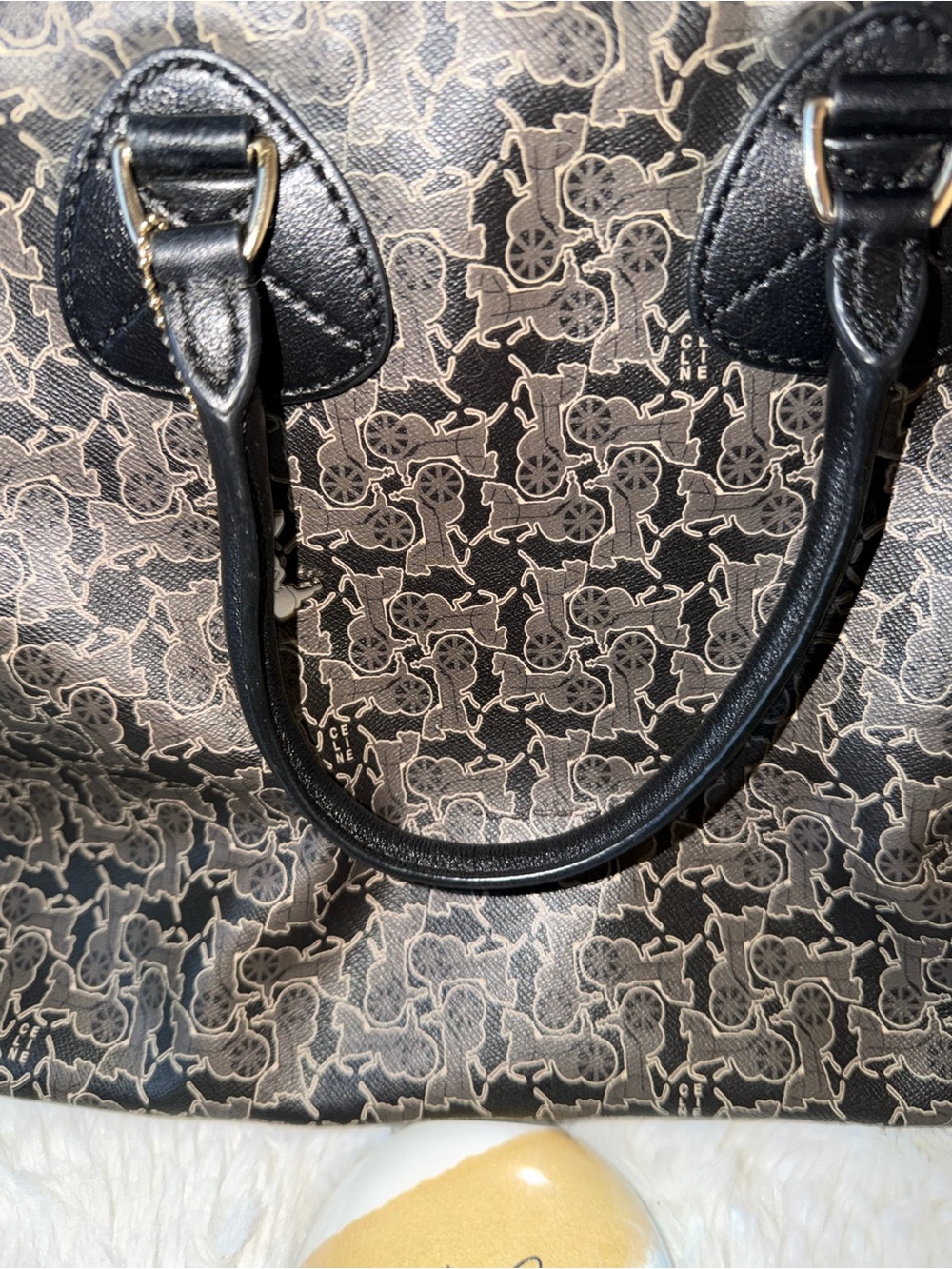 Celine Logo Coated Canvas Tote Bag- BEAUTIFUL CONDITION - Picture 13 of 16